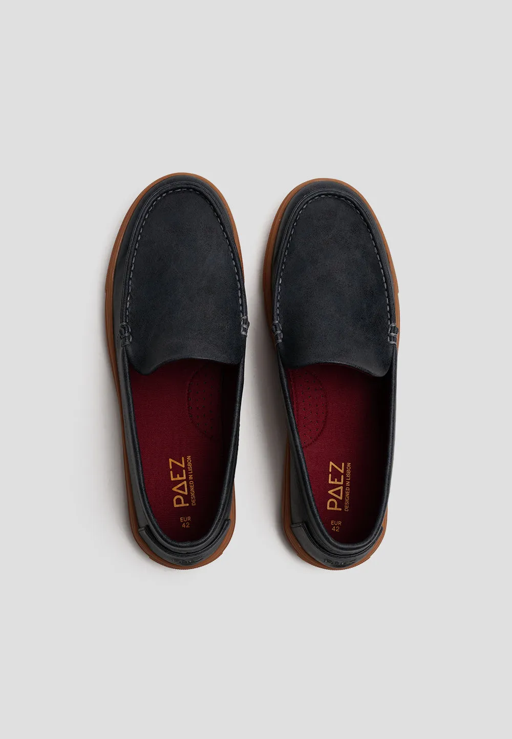 LOAFER MICROFIBER NAPA BLUEBERRY