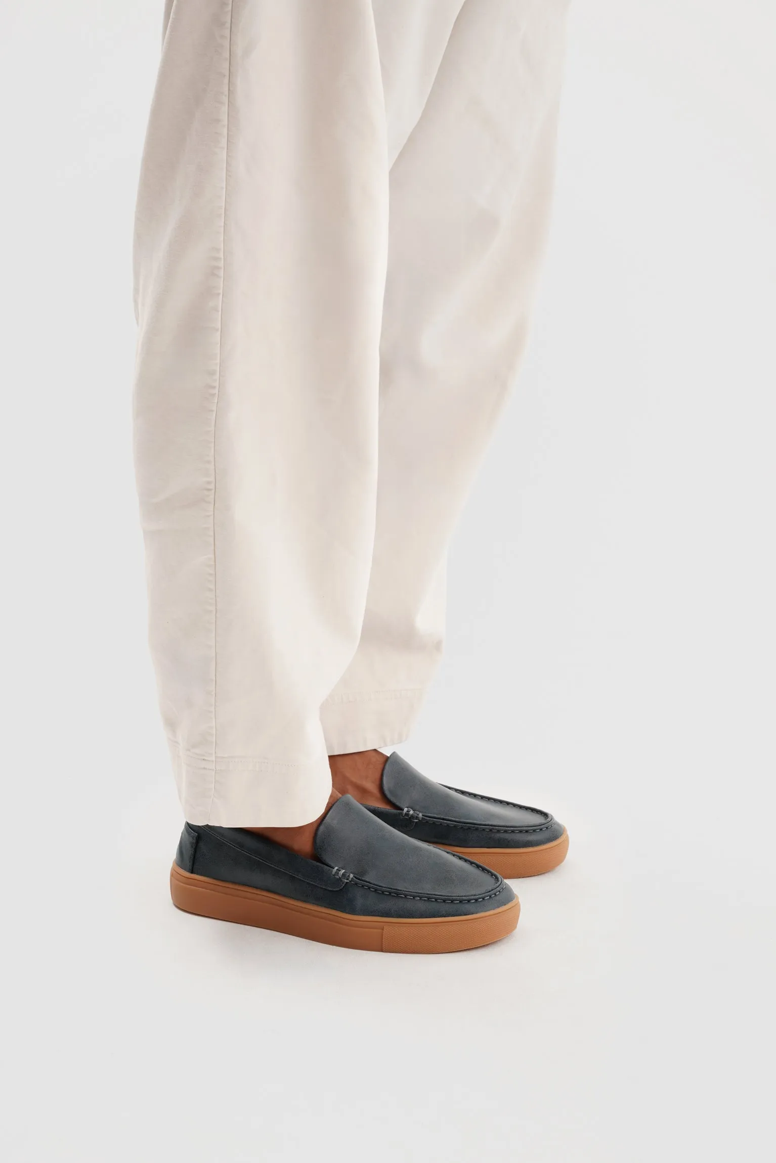 LOAFER MICROFIBER NAPA BLUEBERRY