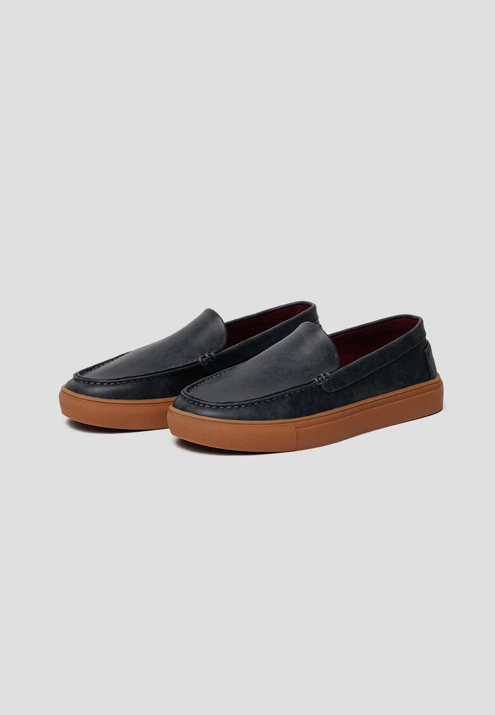 LOAFER MICROFIBER NAPA BLUEBERRY