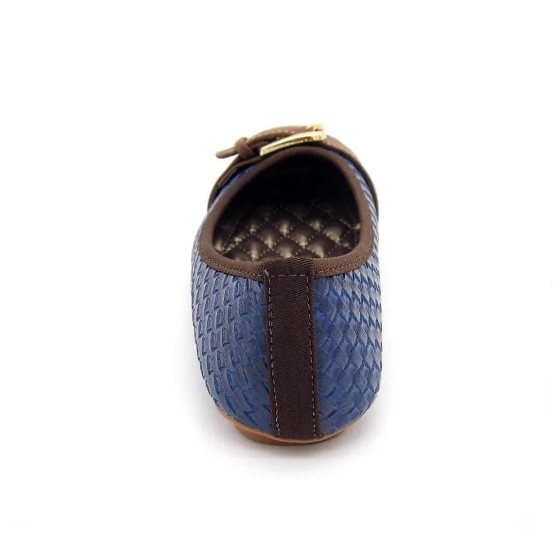 Loafers Flats Buckle Knitted Flat Heel Soft Bottom Boat Shoes