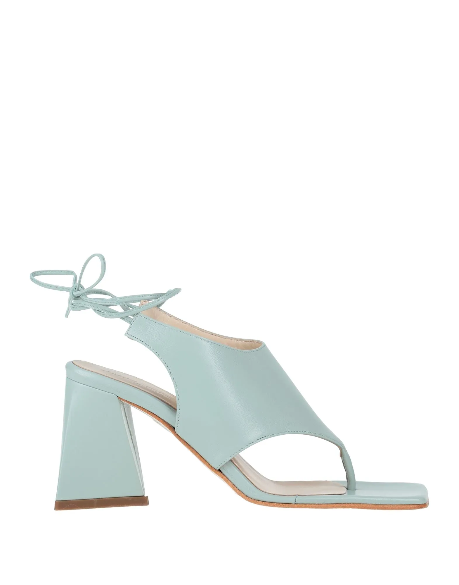 LUCA VALENTINI Leather Thong sandals (17190303BR) Woman