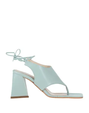 LUCA VALENTINI Leather Thong sandals (17190303BR) Woman