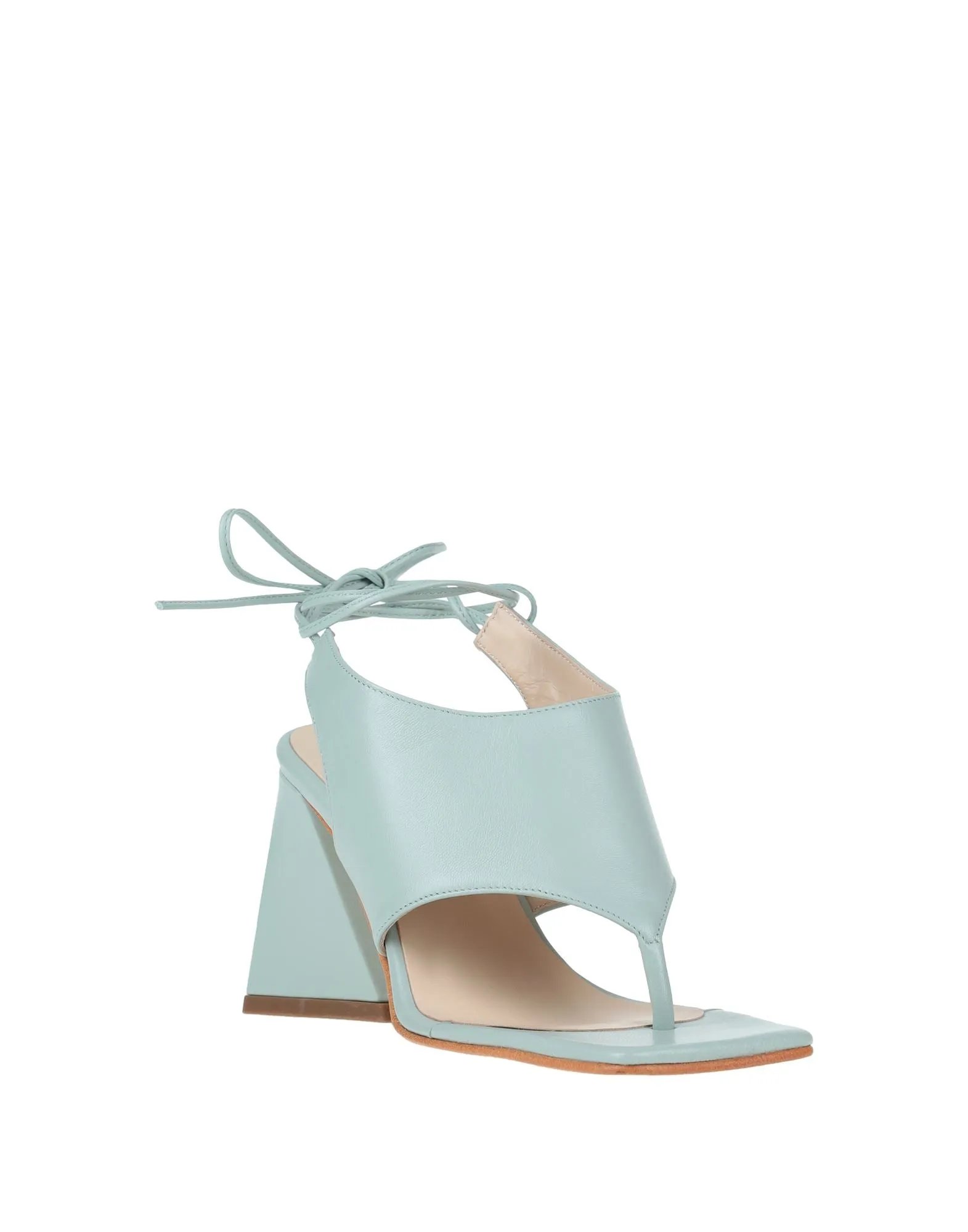 LUCA VALENTINI Leather Thong sandals (17190303BR) Woman