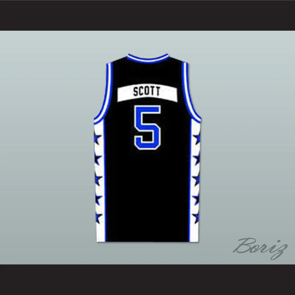 Lucas Scott 5 One Tree Hill Ravens Black Basketball Jersey