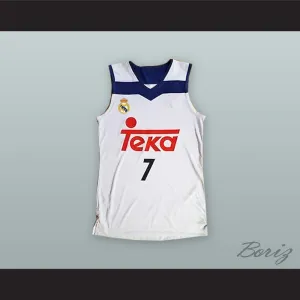 Luka Doncic 7 Real Madrid White Basketball Jersey