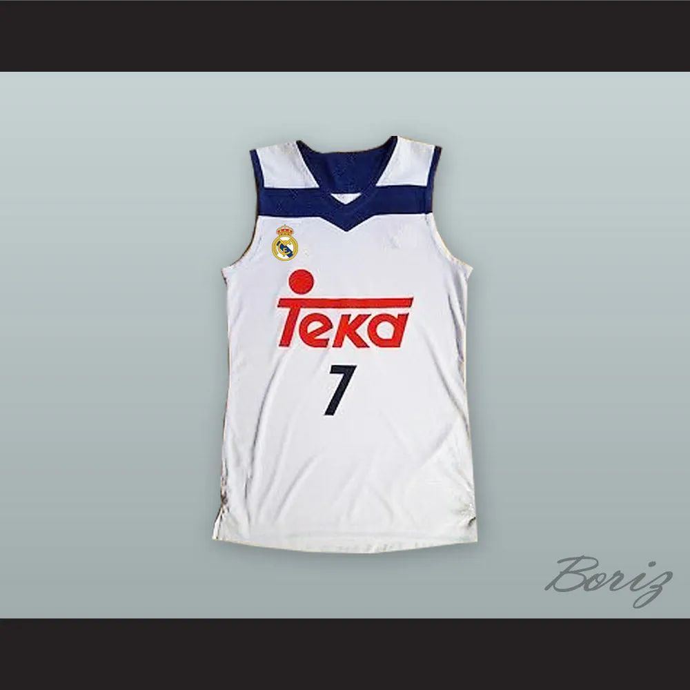 Luka Doncic 7 Real Madrid White Basketball Jersey