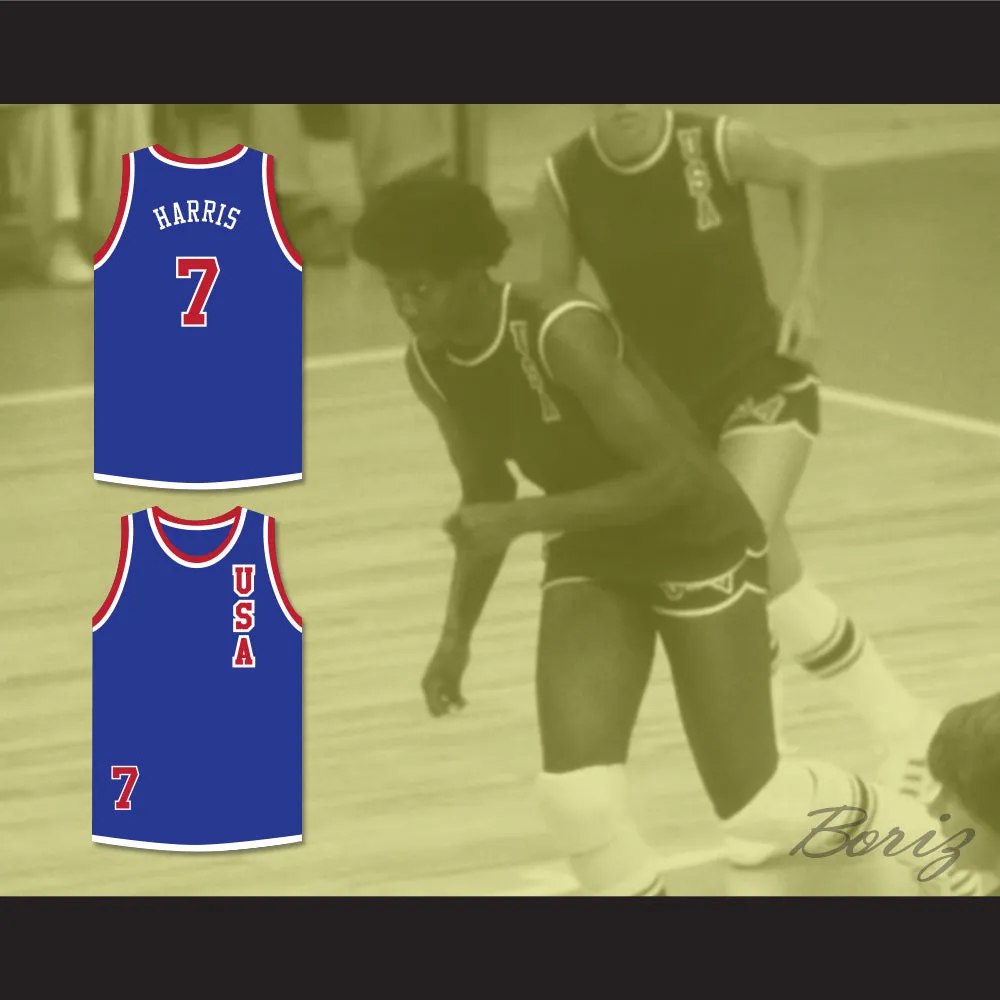 Lusia Harris 7 USA Blue Basketball Jersey 2