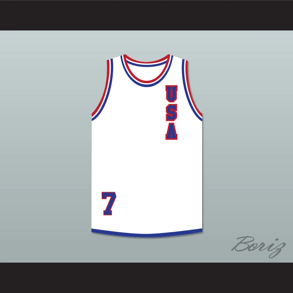 Lusia Harris 7 USA White Basketball Jersey 1
