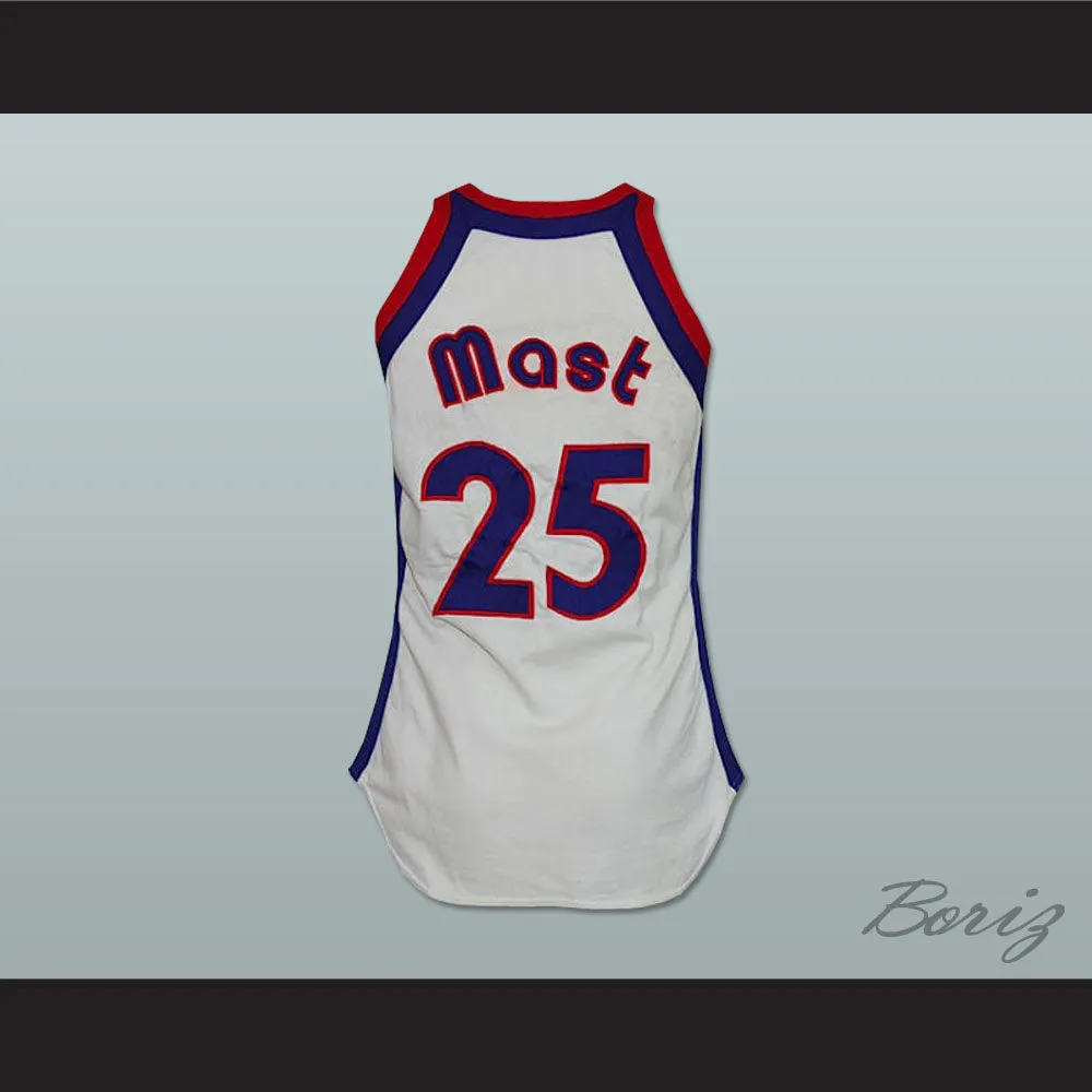 Mast 25 Kentucky Colonels White Basketball Jersey
