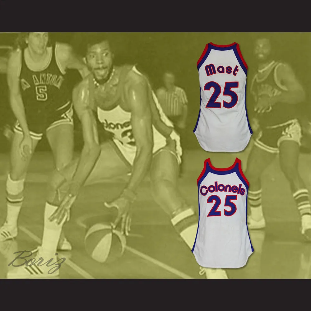 Mast 25 Kentucky Colonels White Basketball Jersey