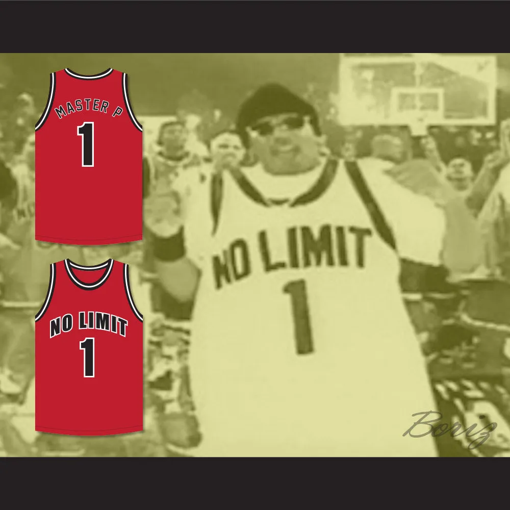 Master P 1 No Limit Red Basketball Jersey