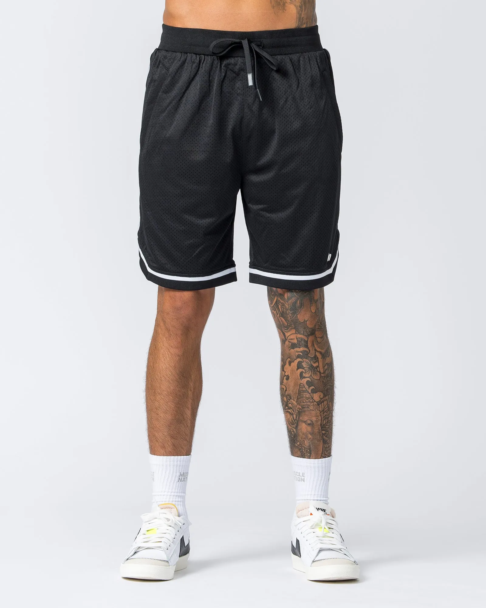 Mens 8" Basketball Shorts - Black
