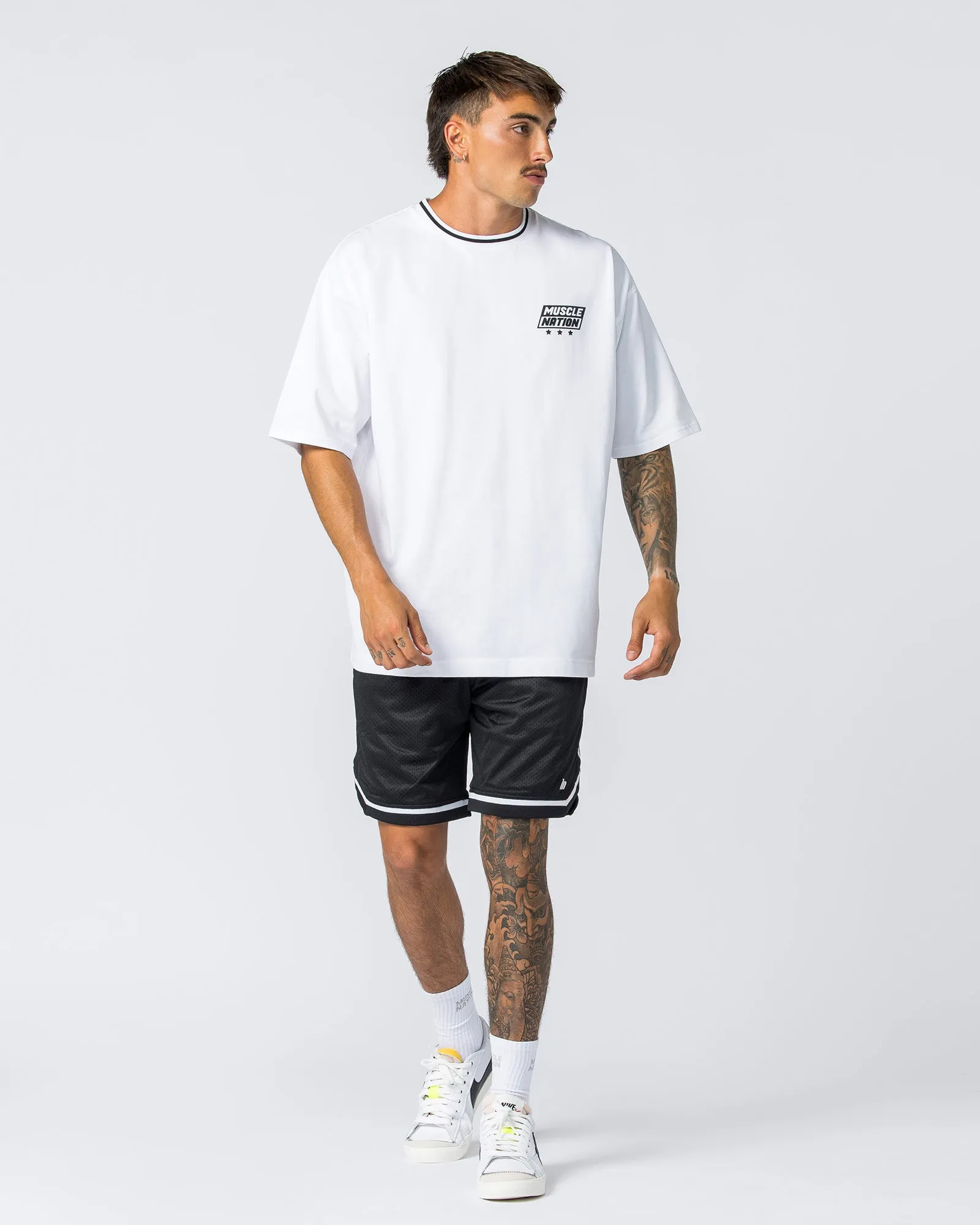 Mens 8" Basketball Shorts - Black