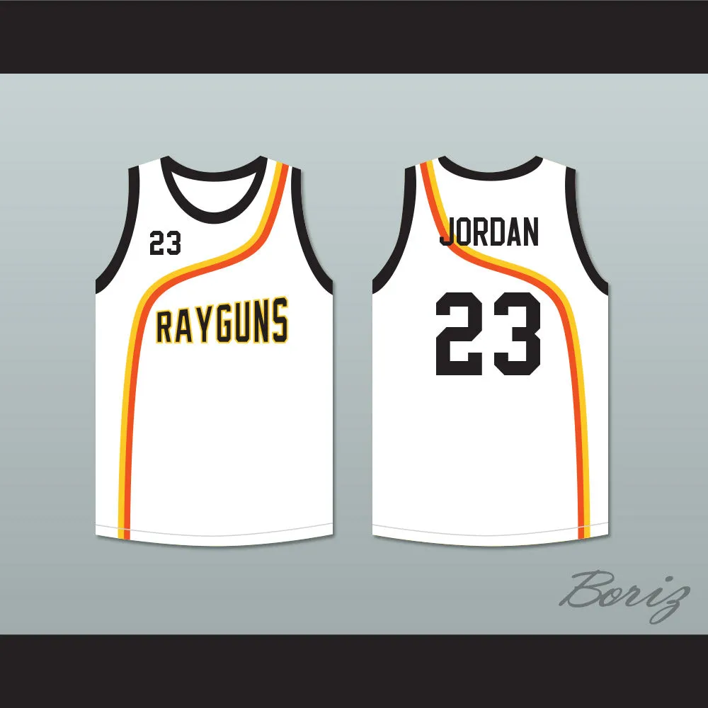 Michael Jordan 23 Roswell Rayguns White Basketball Jersey