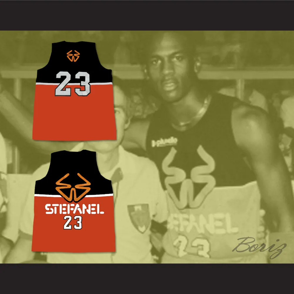 Michael Jordan 23 Stefanel Trieste Italy Basketball Jersey