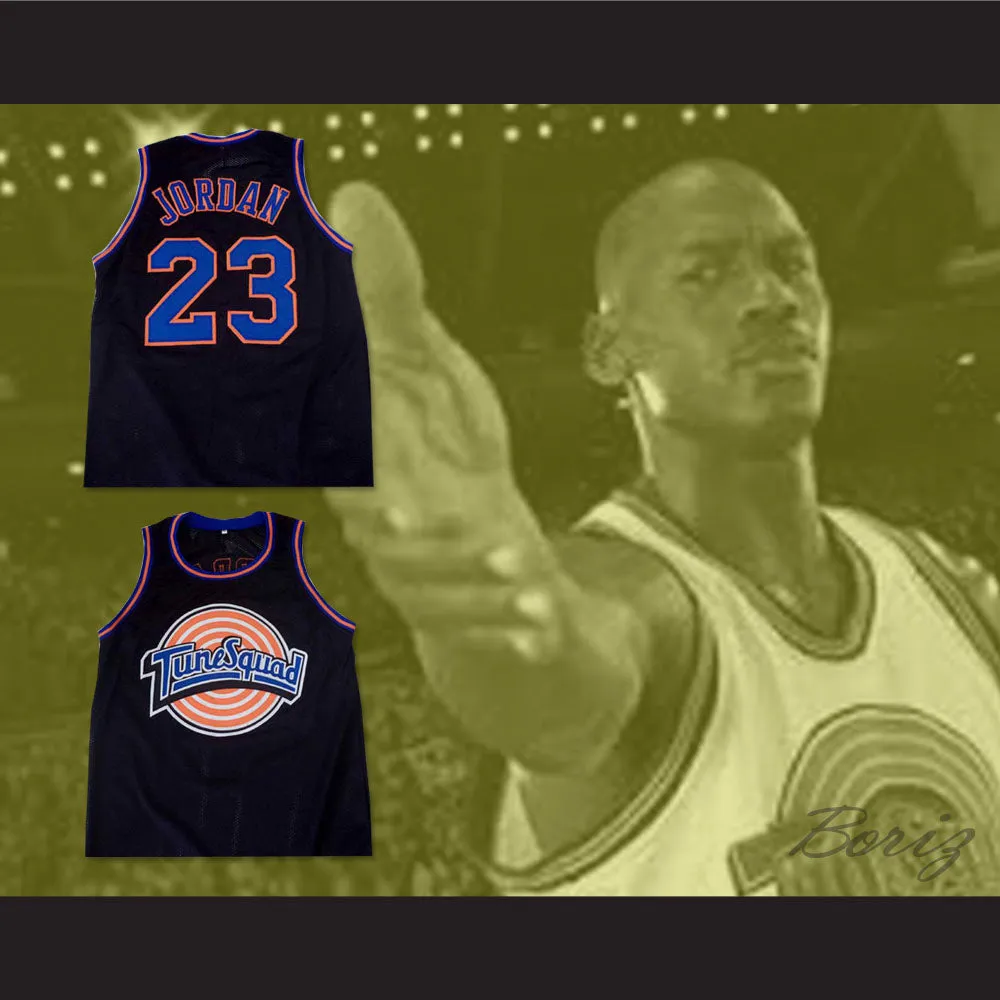 Michael Jordan 23 Tune Squad Black Basketball Jersey Space Jam