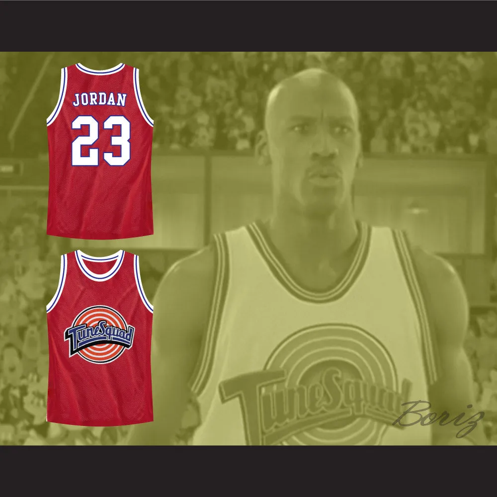 Michael Jordan 23 Tune Squad Red Basketball Jersey