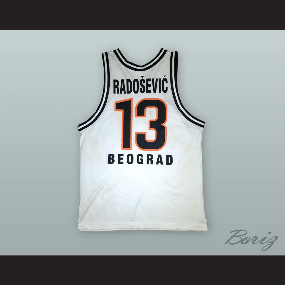 Miroslav Radosevic 13 KK Partizan Belgrade White Basketball Jersey