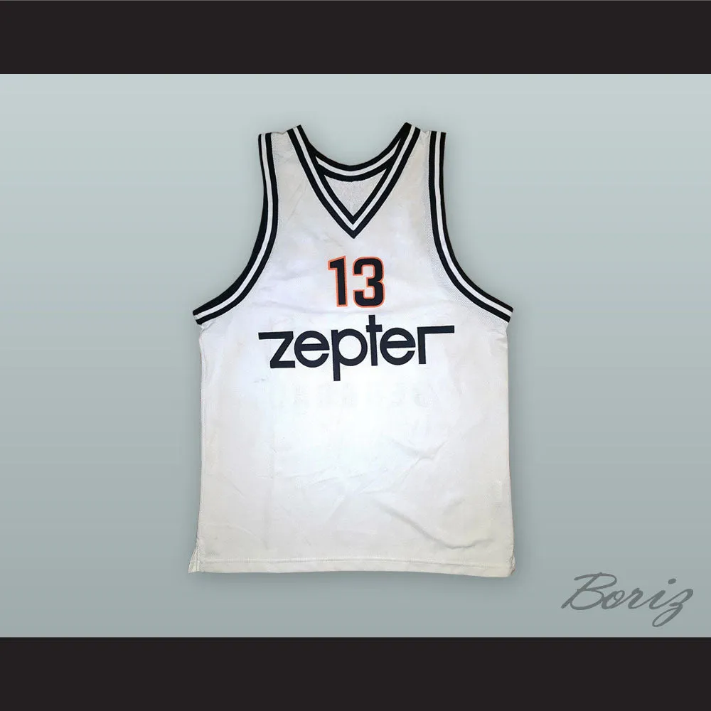 Miroslav Radosevic 13 KK Partizan Belgrade White Basketball Jersey