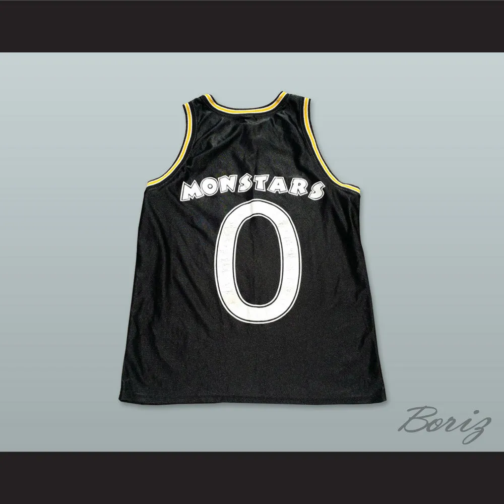 Monstars 0 Black Basketball Jersey Space Jam