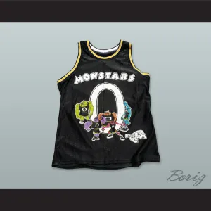 Monstars 0 Black Basketball Jersey Space Jam
