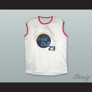 Motaw 23 Tournament Shoot Out White Silk Basketball Jersey