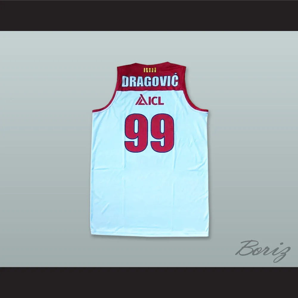 Nikola Dragovic 99 Basquet Manresa Spain White Basketball Jersey
