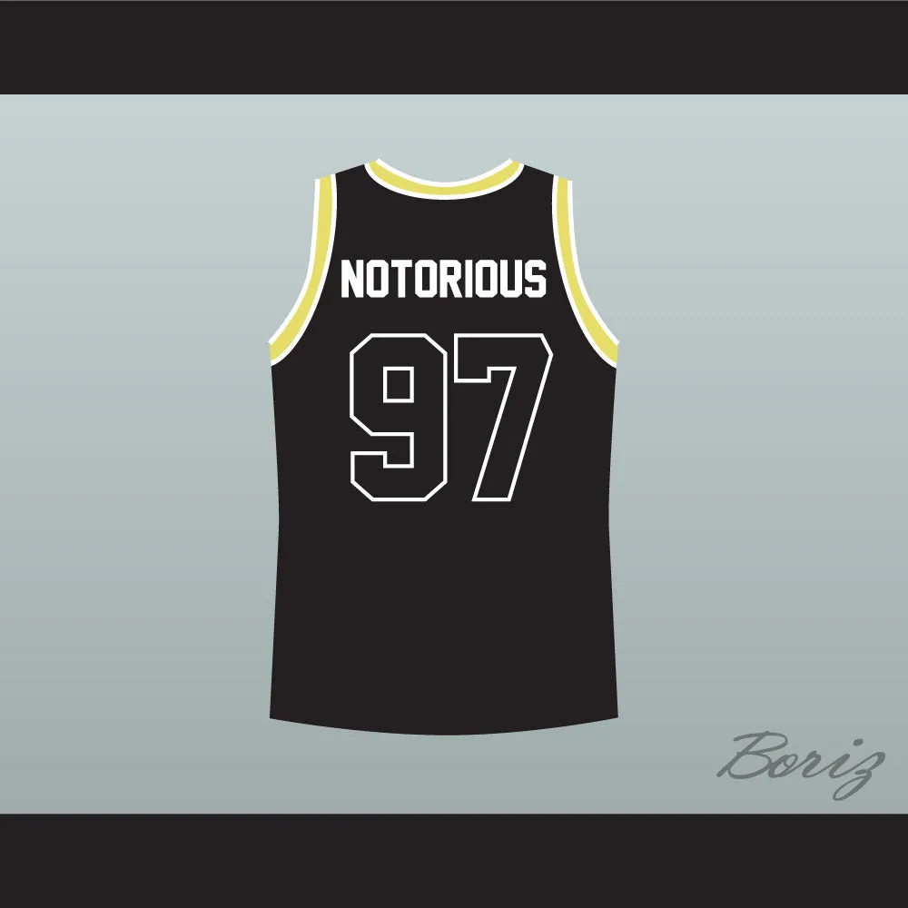 Notorious B.I.G. 97 Bad Boy Black Basketball Jersey
