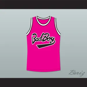 Notorious B.I.G. 97 Bad Boy Pink Basketball Jersey