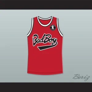 Notorious B.I.G. 97 Bad Boy Red Basketball Jersey with Patch