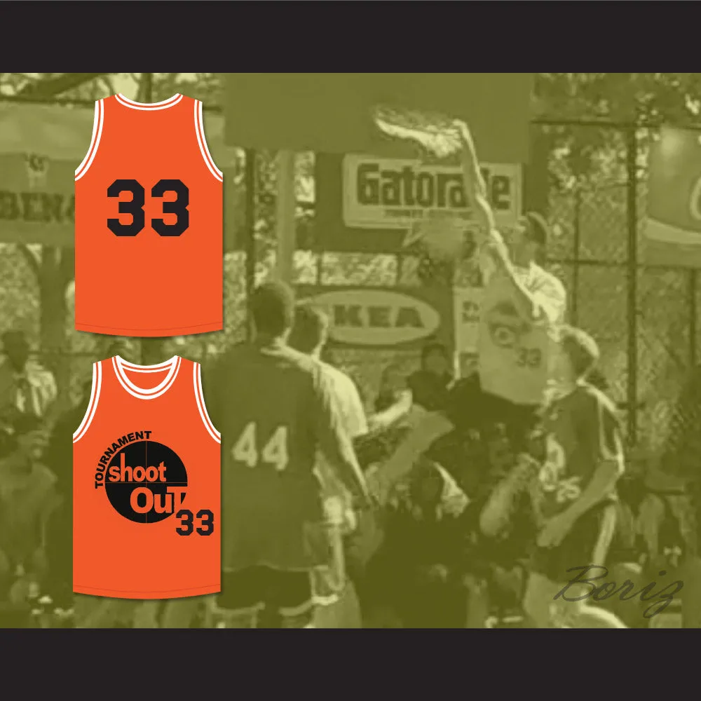 Orange Tournament Shoot Out Basketball Jersey Above The Rim