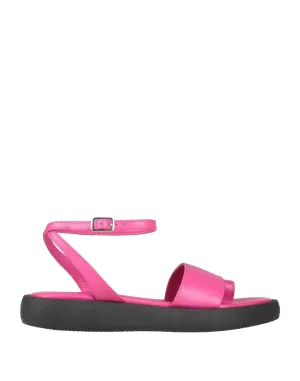 OROSCURO Leather Thong sandals (17432044BE) Woman