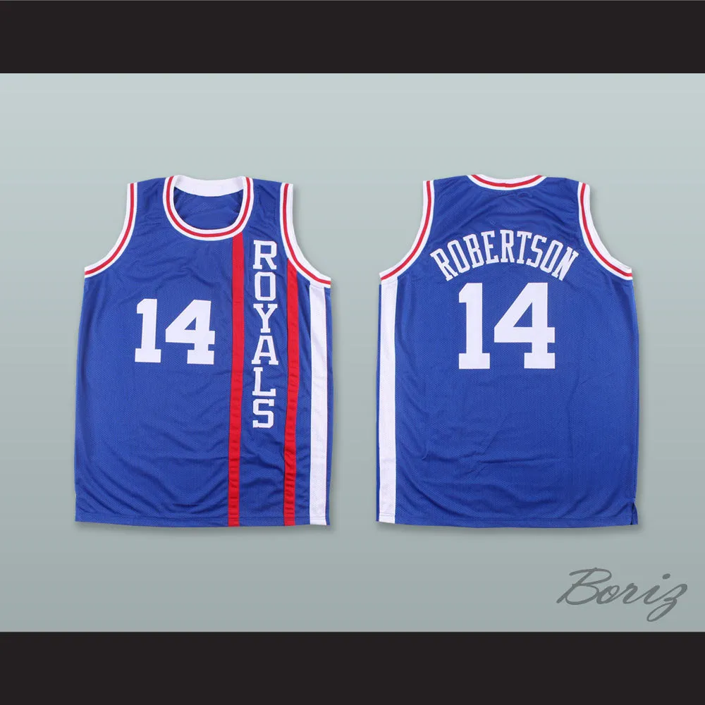 Oscar Robertson 14 Cincinnati Royals Blue Basketball Jersey
