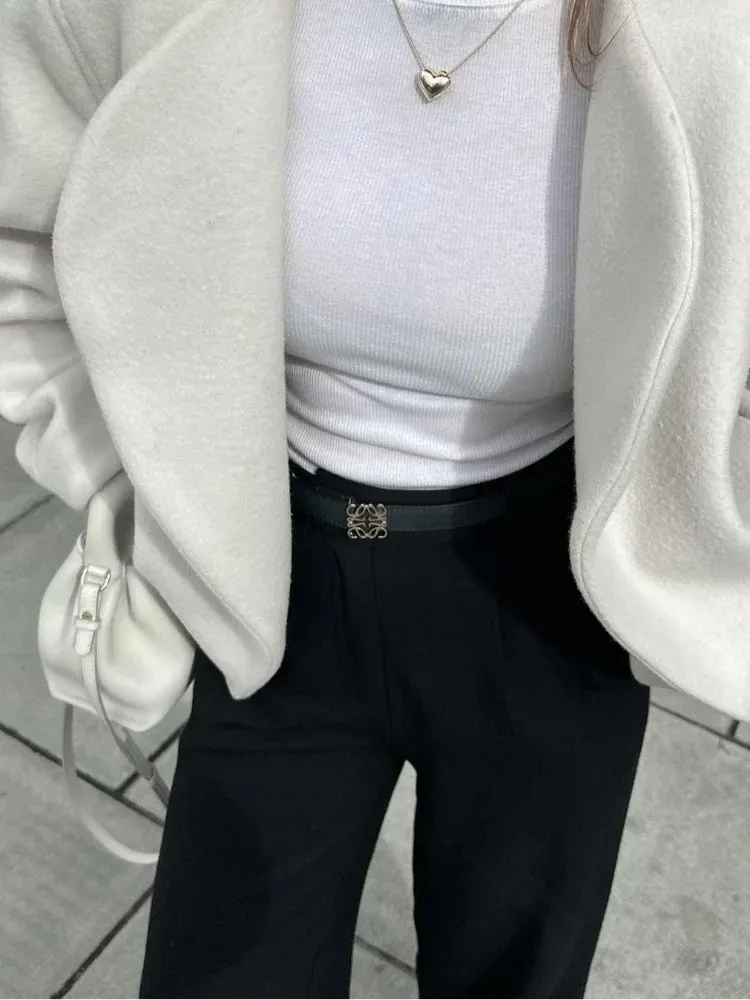 Oversized Wool Bomber Jacket | Minimalist Luxe | Effortless Chic
