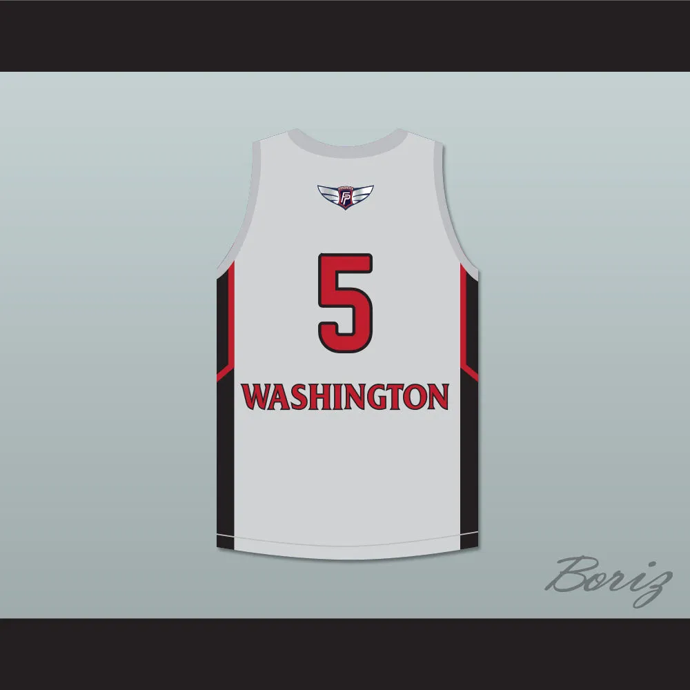 P. J. Washington 5 Findlay Prep Gray Basketball Jersey 2