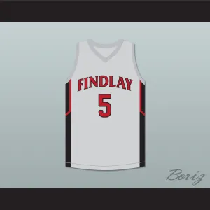 P. J. Washington 5 Findlay Prep Gray Basketball Jersey 2