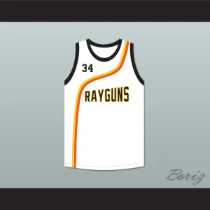 Paul Pierce 34 Roswell Rayguns White Basketball Jersey