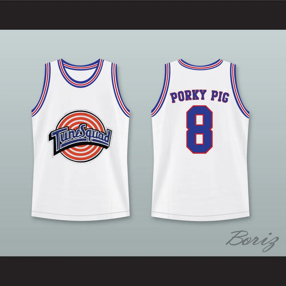 Porky Pig 8 Tune Squad Basketball Jersey Space Jam