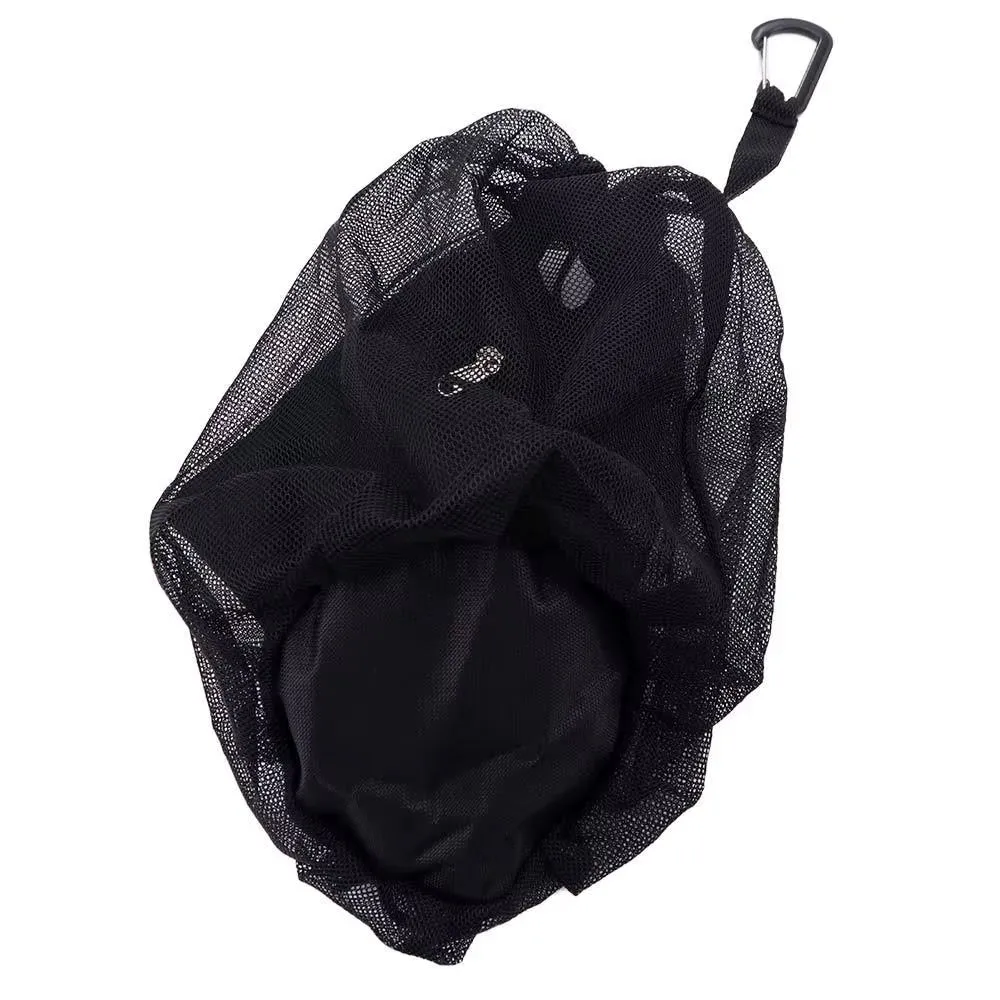 Portable Clip on Ball Mesh Bag Ball Holder Drawstring Basketball Storage Bag Handbag Oxford Cloth Single Ball Bag Traveling Gym