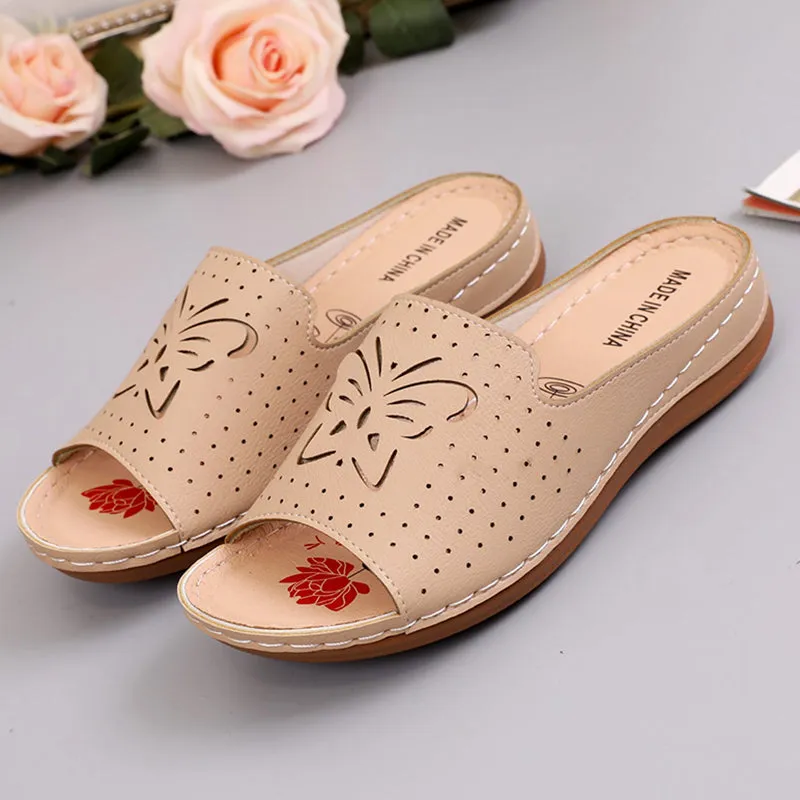 Retro Ladies Shoes Slip On Shoe Slipper Female Zapatillas Muje Footwear