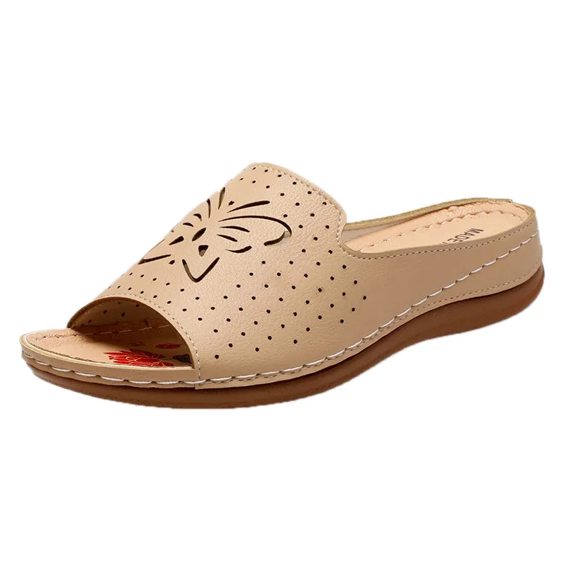 Retro Ladies Shoes Slip On Shoe Slipper Female Zapatillas Muje Footwear
