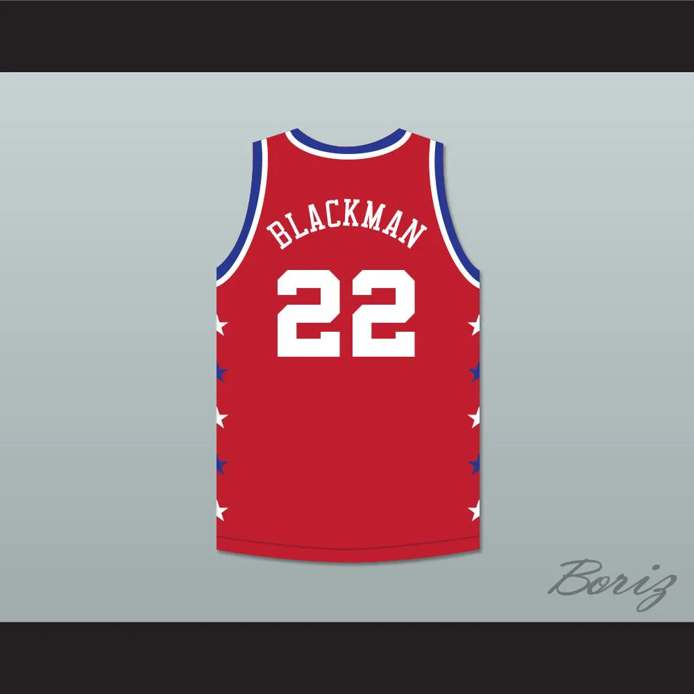 Rolando Blackman 22 Magic Johnson All Star Game Red Basketball Jersey 1990 Midsummer Night's Magic Charity Event
