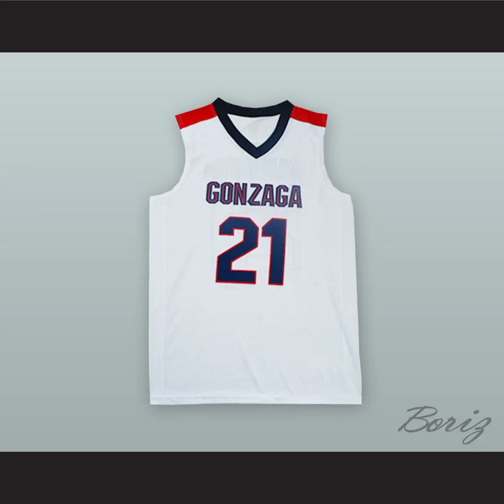 Rui Hachimura 21 Gonzaga White Basketball Jersey