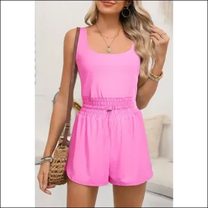 Sachet Pink Cinched Waist Romper: Goddess  (and Comfy!) at Needful Things 💖