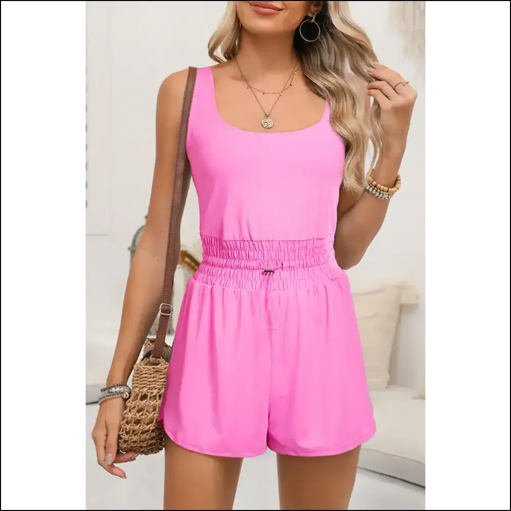 Sachet Pink Cinched Waist Romper: Goddess  (and Comfy!) at Needful Things 💖