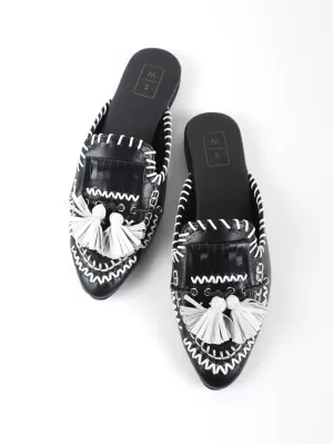 Sanvi Black Mules