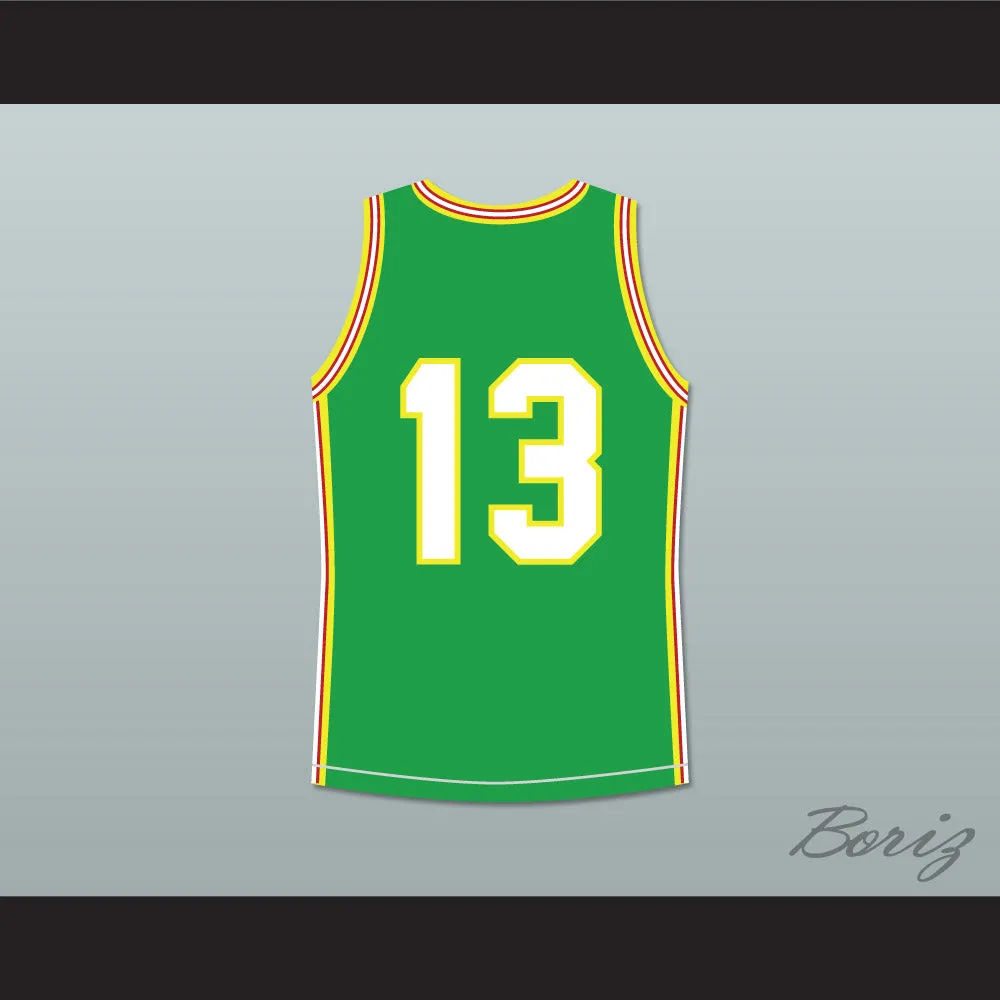 Sarunas Marciulionis 13 Lithuania Green Basketball Jersey 1