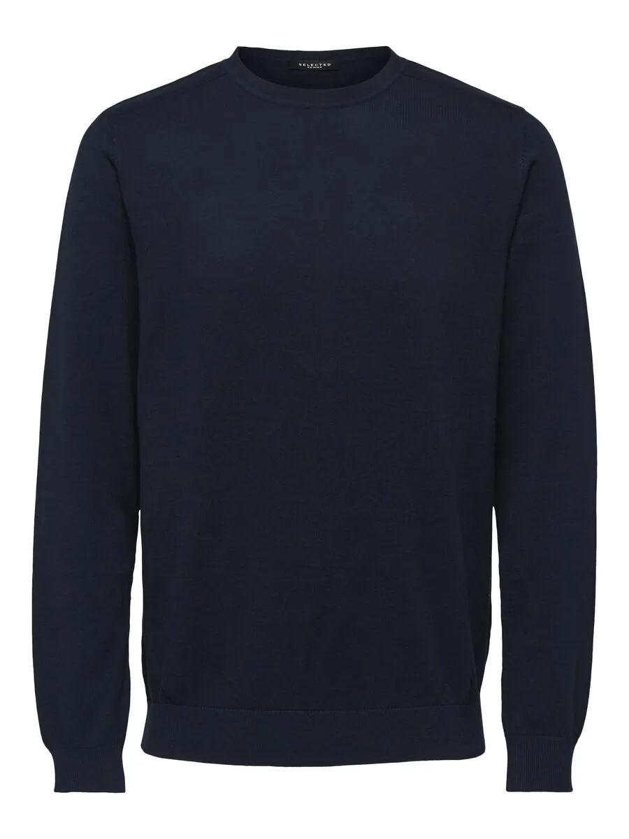 SELECTED | LANGARM STRICKPULLOVER BERG | Navy Blazer