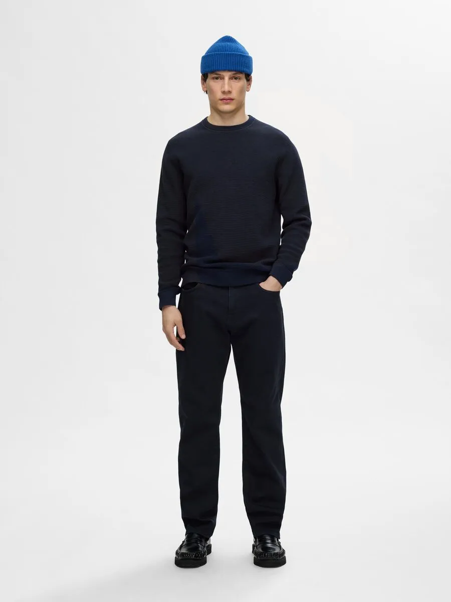 SELECTED | PULLOVER ROSS MIT RUNDHALSAUSSCHNITT | Dark Saphire