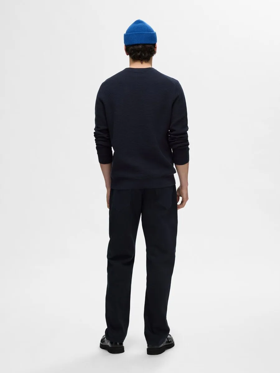SELECTED | PULLOVER ROSS MIT RUNDHALSAUSSCHNITT | Dark Saphire